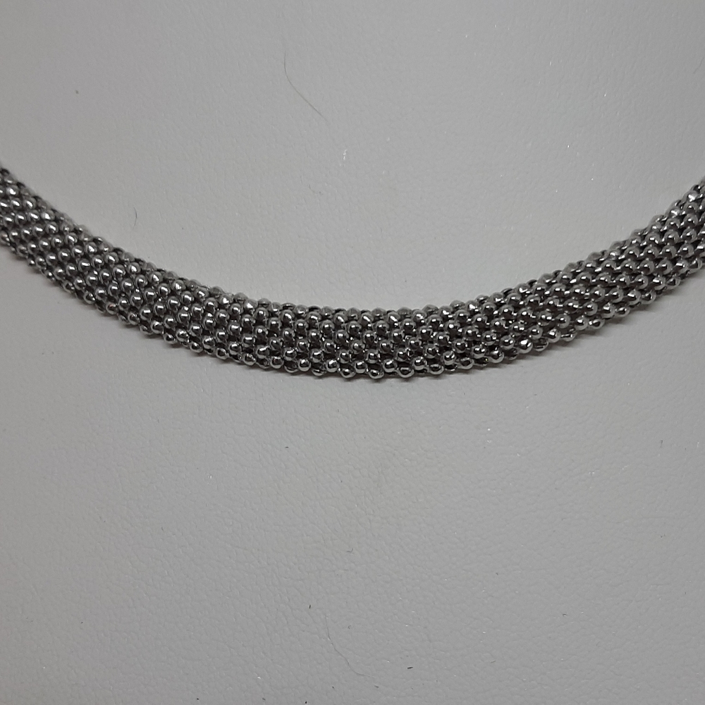 Vintage Italian Crafted Sterling Silver Necklace - Picture 2 of 8